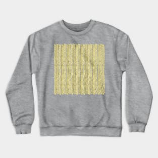 Knit Wave Yellow Crewneck Sweatshirt